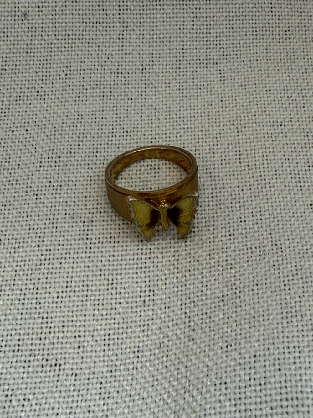 Gold Butterfly Accent Ring - Women's Jewelry